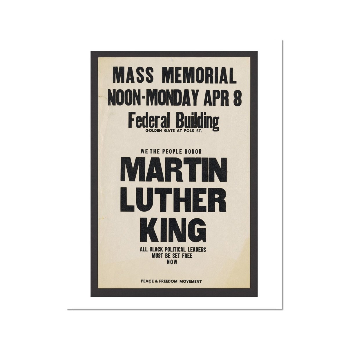 Martin Luther King Memorial Fine Art Print